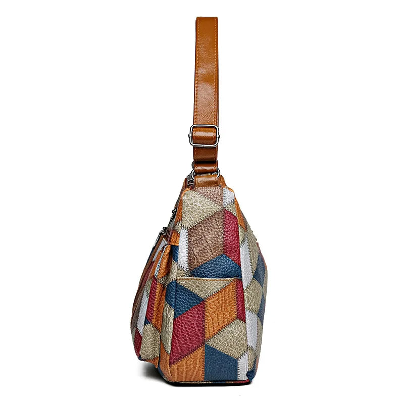 Lorinda – Patchwork Schultertasche