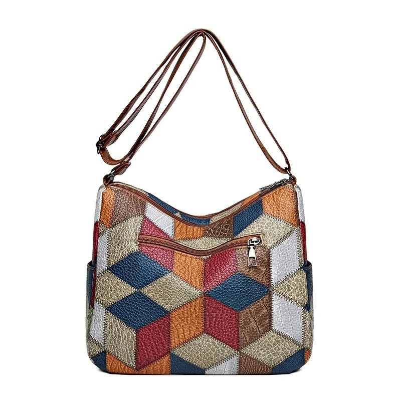 Lorinda – Patchwork Schultertasche
