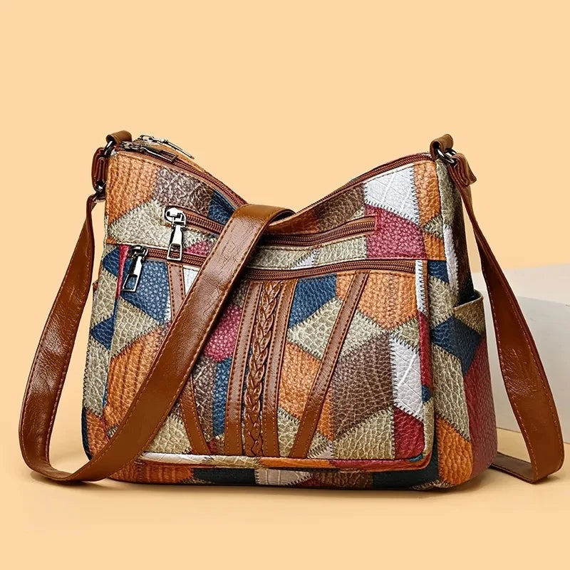 Lorinda – Patchwork Schultertasche