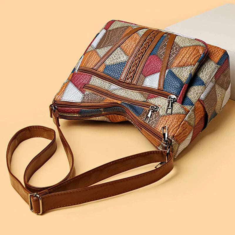 Lorinda – Patchwork Schultertasche