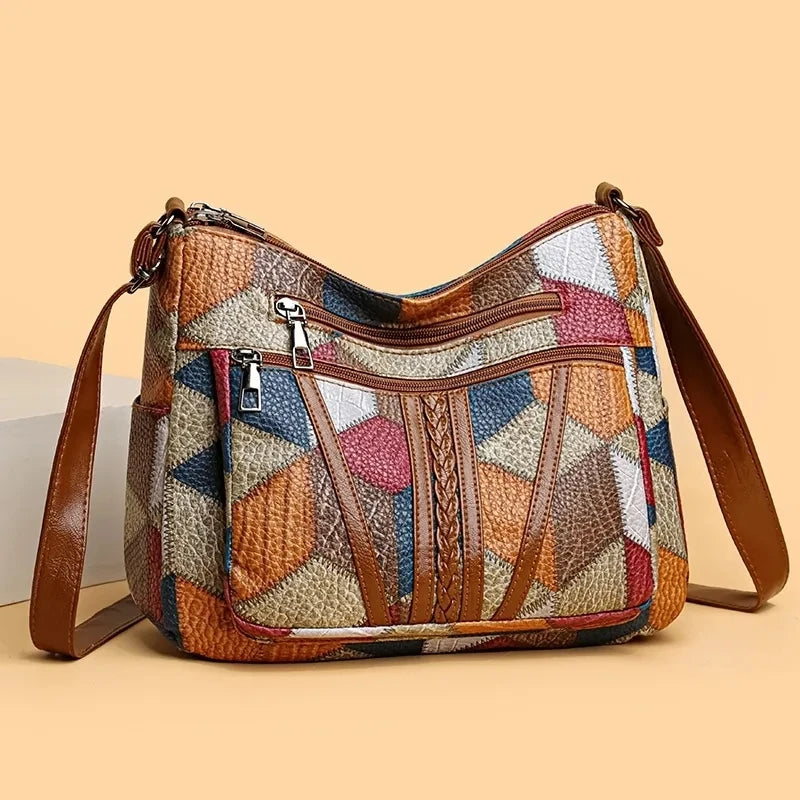 Lorinda – Patchwork Schultertasche